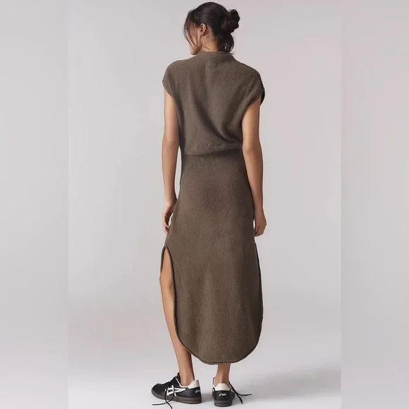 column sweater midi dress Lou & Grey Cozy Sweater Knit Column Dress Size XS Deep Delphinium Women's